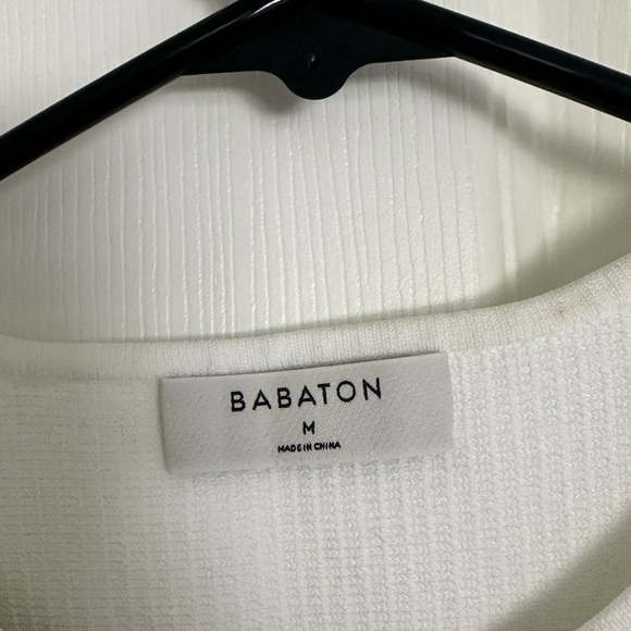 Babaton White Ribbed Top - Picture 2 of 2